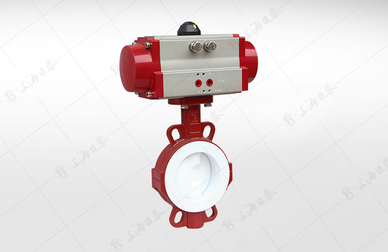 Pneumatic Wafer Lined Butterfly Valve